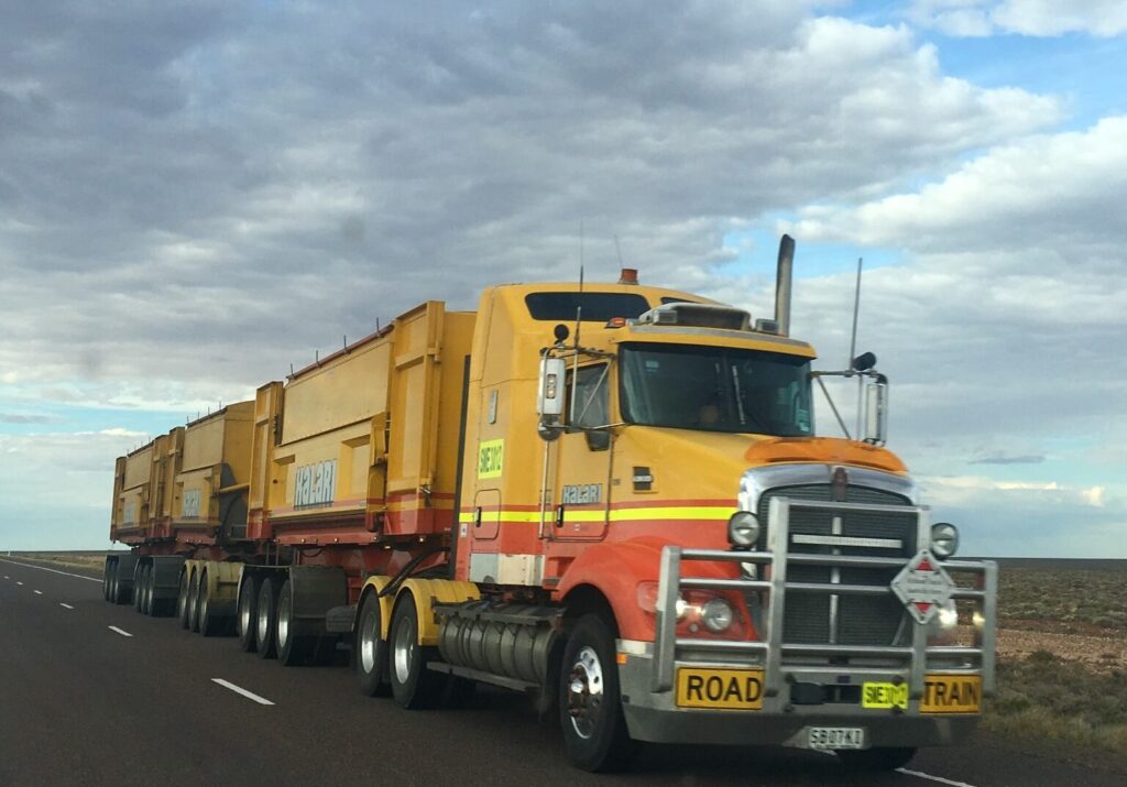 truck on highway during daytime